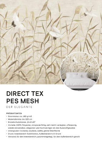 Direct TEX PES Mesh Musterblatt