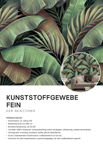 Kunststoffgewebe Fein Musterblatt